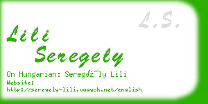 lili seregely business card